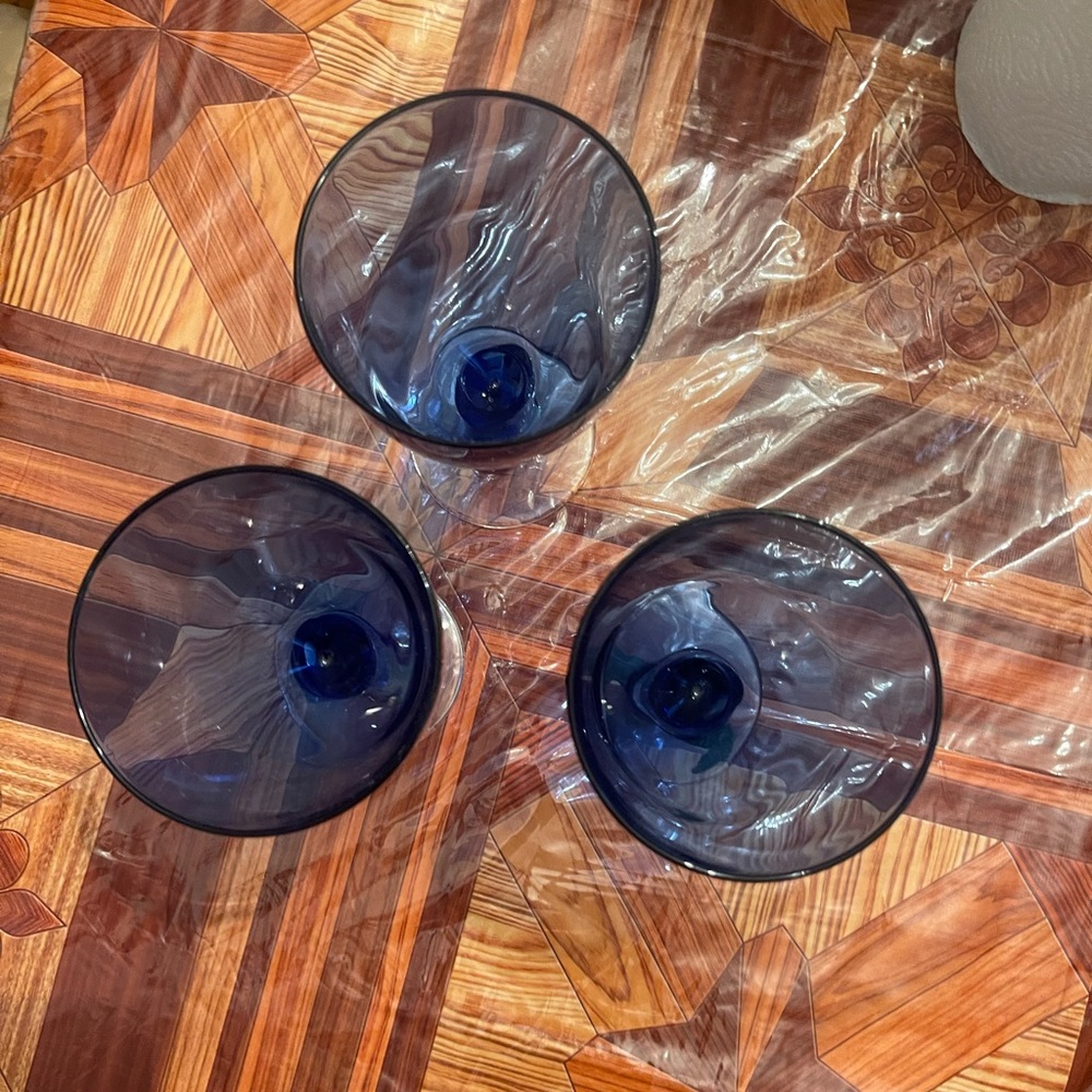 Blue Cobalt Goblet Set of 6